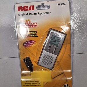 RCA RP5014 Digital Voice Recorder Transfer Manage Share *New NOS